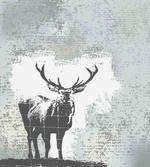 Stag Silhouette Grunge