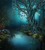 Mystical Forest Lake artwork