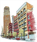 Cityscape Grunge Art