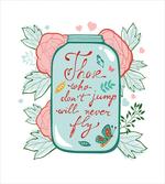 Inspirational Saying on Jar