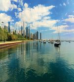 Lake Michigan Day Scenery
