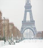 Eiffel Tower in Snow