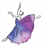 Doodle Style Ballerina
