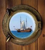 Ship Window with Cruise