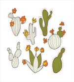 Doodle Cacti Flora