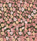 Retro Tulips Flowers