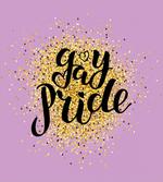 Gay Pride Dots on Lilac