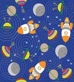 Outer Space Moon UFO