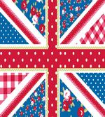 British Flag Floral artwork