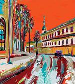 Historical Town Painting