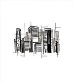 Monochrome City Building