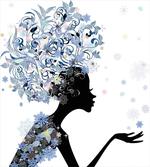 Flower Haired Snowflakes