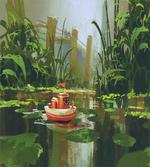 Toy Boat River Forest