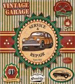 Old Sixties Car Pop Art