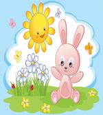 Rabbit in Garden