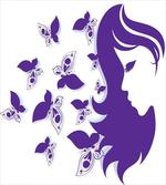Butterflies and a Lady