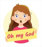 Surprised Cartoon Girl artwork