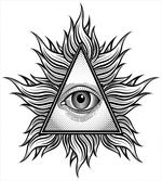 Triangles Tattoo Style Pattern