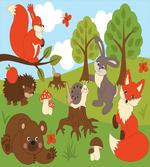 Woodland Fauna artwork