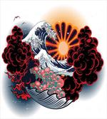 Japanese Style Waves artwork
