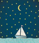 Sailing Boat Night Sky