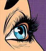 Pop Art Retro Style Cartoon