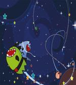 Cartoon Kitten Aliens