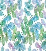 Flowers Leaves Ivy Ombre