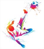 Kicking Ball Watercolors artwork