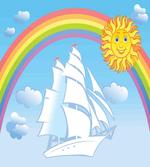 Motivational Ship Rainbow artwork