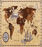 Retro Sketch World Map