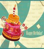 Big Birthday Fruit Cake