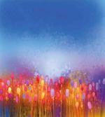 Tulip Garden Watercolor