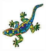 Mosaic Style Stained Glass artwork