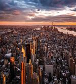 Manhattan Skyline Sunset