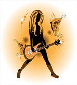 Girl Hair Guitar