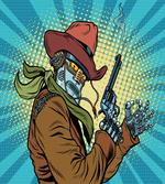Western Style Robot Cowboy artwork