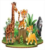 Colorful Forest Wildlife