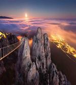 Full Moon Sunset Alps