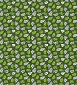 Palm Jungle Leafage on Green