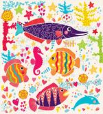Cartoon Underwater Fish artwork