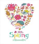 Doodle Springtime Heart