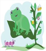 Childish Animals Floral Leaf