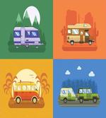 Touristic Camp Areas Colorful