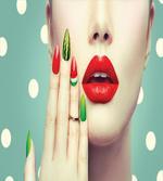 Watermelon Nail Art and Makeup