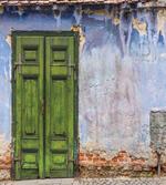 Colored House Old Door