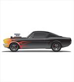 Retro Supercharger Vehicle