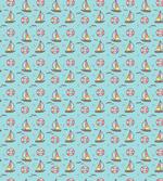 Seafoam Birds Sailboats
