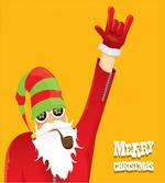 Biker Santa Smoking Pipe
