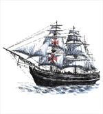Columbus Ship Sailing
